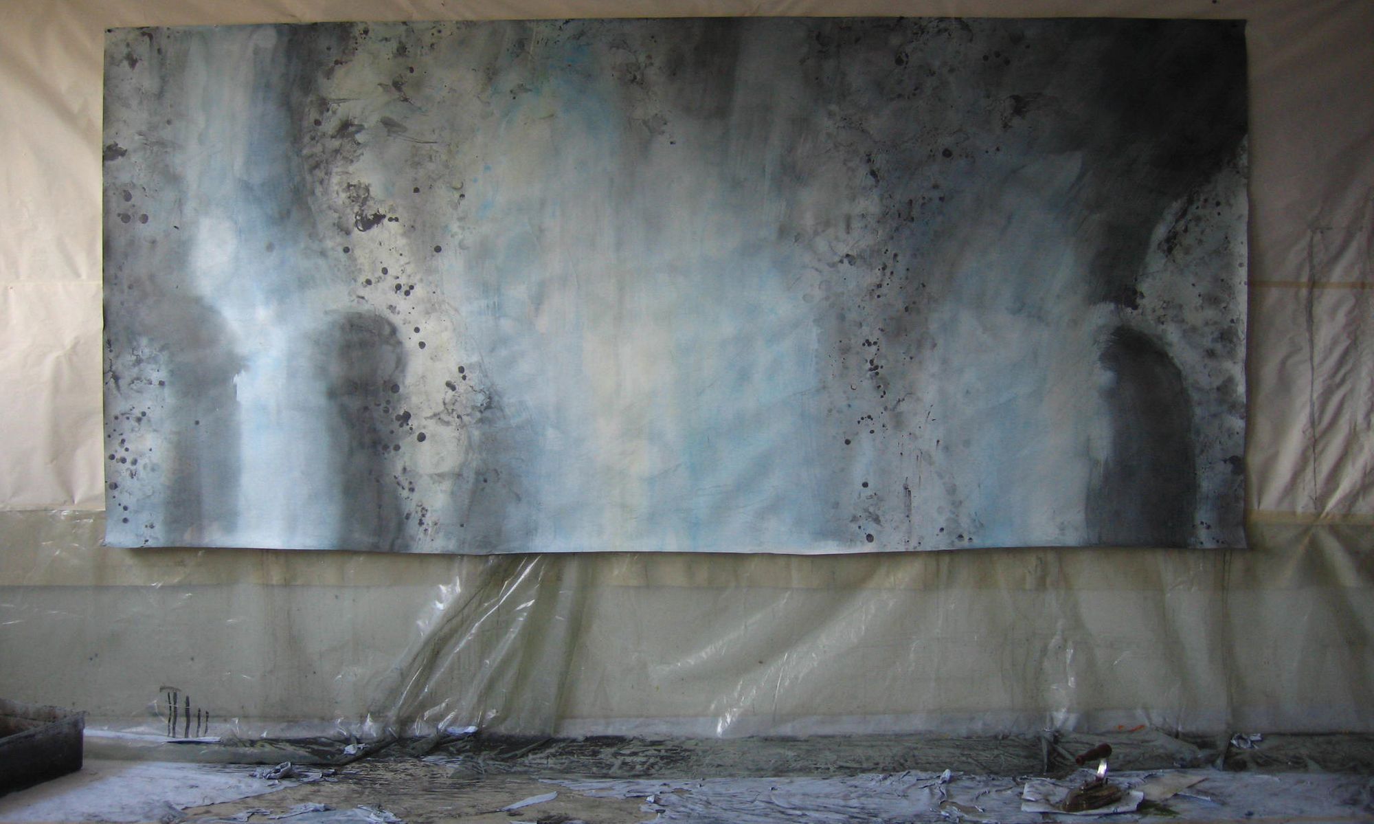 Lit de rivière, 152 x 360cm, 2009