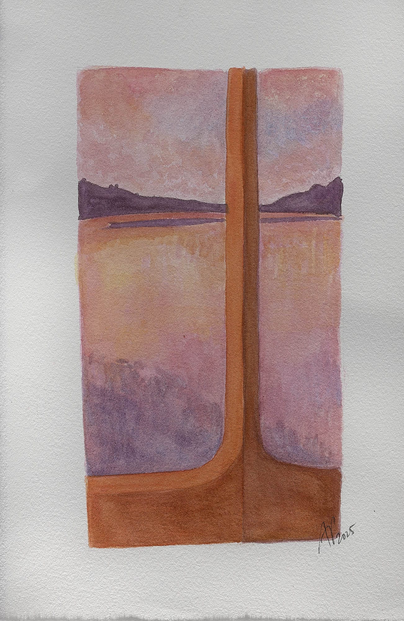 Aquarelle 25 x 16 cm
