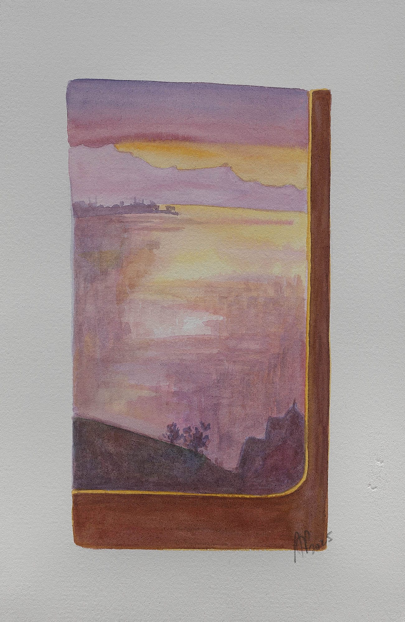 Aquarelle, 25 x 16 cm