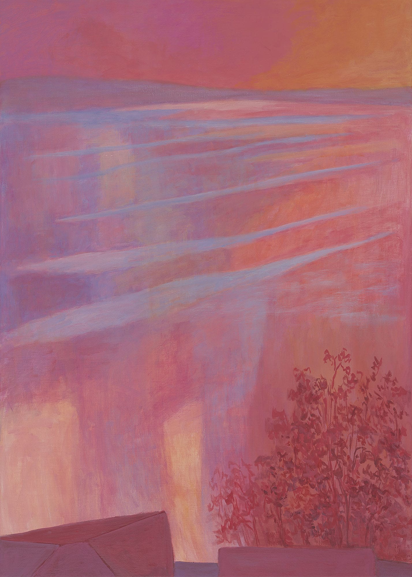 L'embrasement, 2025, 70 x 50 cm